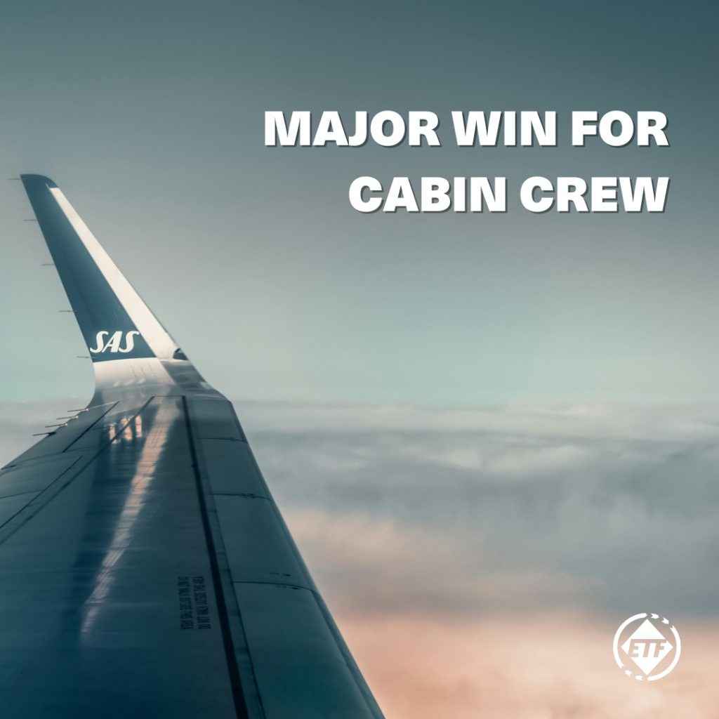 Major win for Cabin Crew in Sweden 