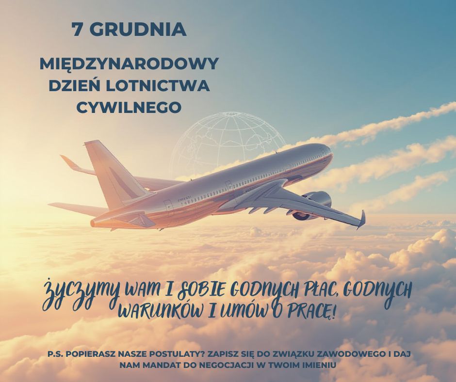 7 grudnia, czyli Międzynarodowy Dzień Lotnictwa Cywilnego